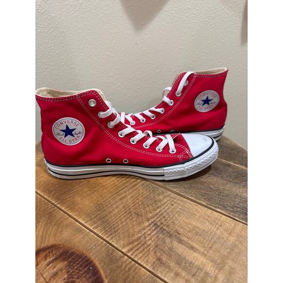 Mens Converse Red high tops size 9.5 sneakers - Picture 5 of 7